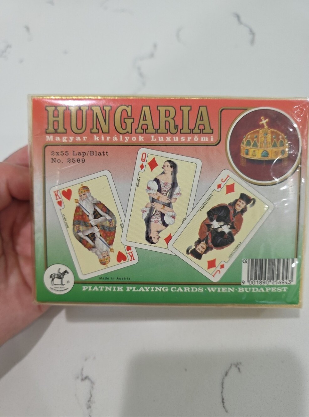 Vintage Hungarian Platnik Playing Cards Magyar Királyok Luxusrömi. NEW/SEALED